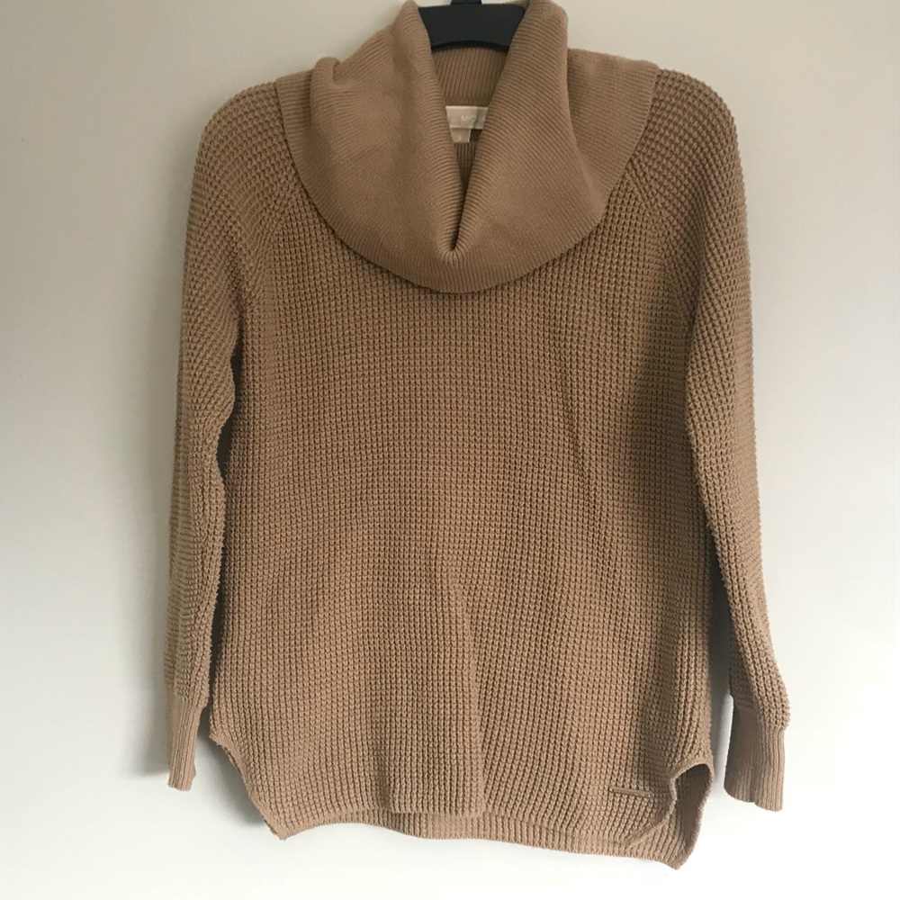 Michael Kors tan chunky turtle neck